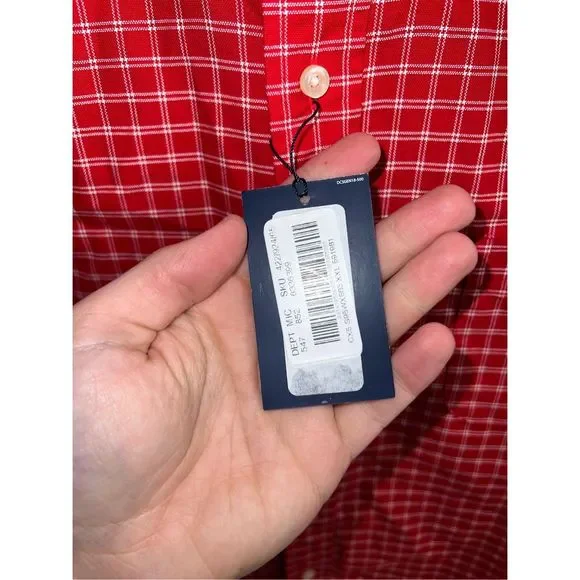 NWT Red Daniel Cremieux Short Sleeve Button Down Shirt Size 2XL - Picture 8 of 14